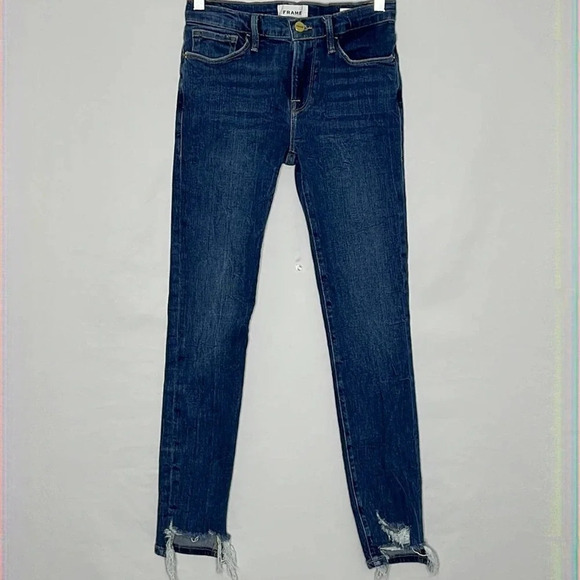 Frame Le Skinny de Jeanne in Van Ness Chew - Size 25 - Picture 1 of 7